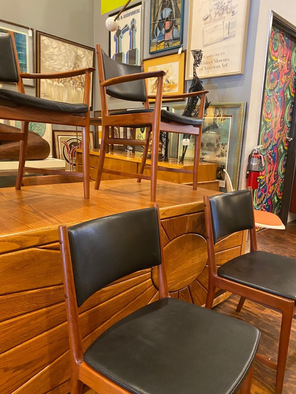 Midcentury Kai Lyngfeldt Larsen Dining Chairs in Teak 'Set of 4' 3