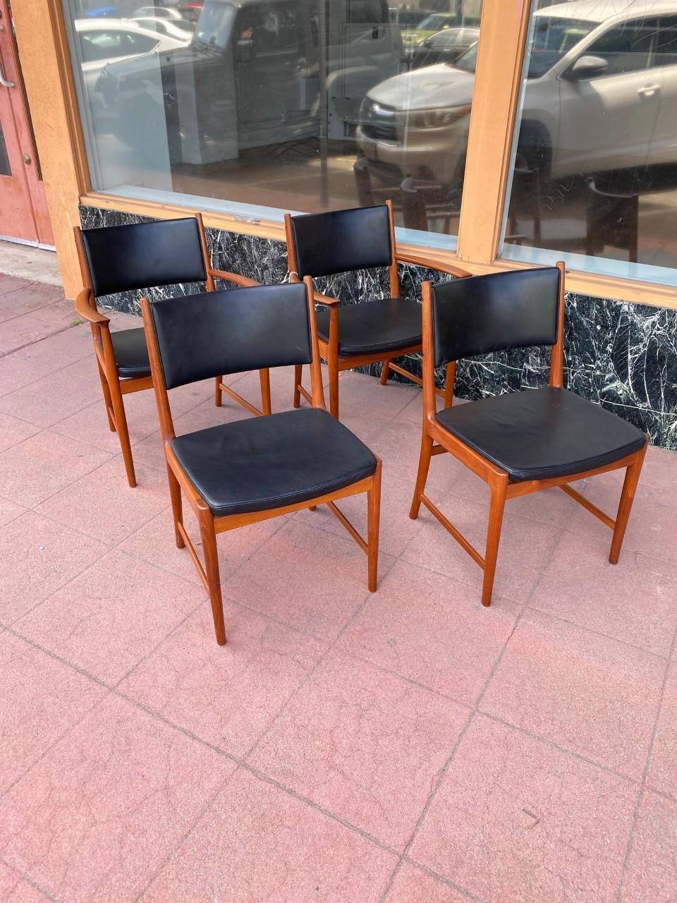 Midcentury Kai Lyngfeldt Larsen Dining Chairs in Teak 'Set of 4' 4