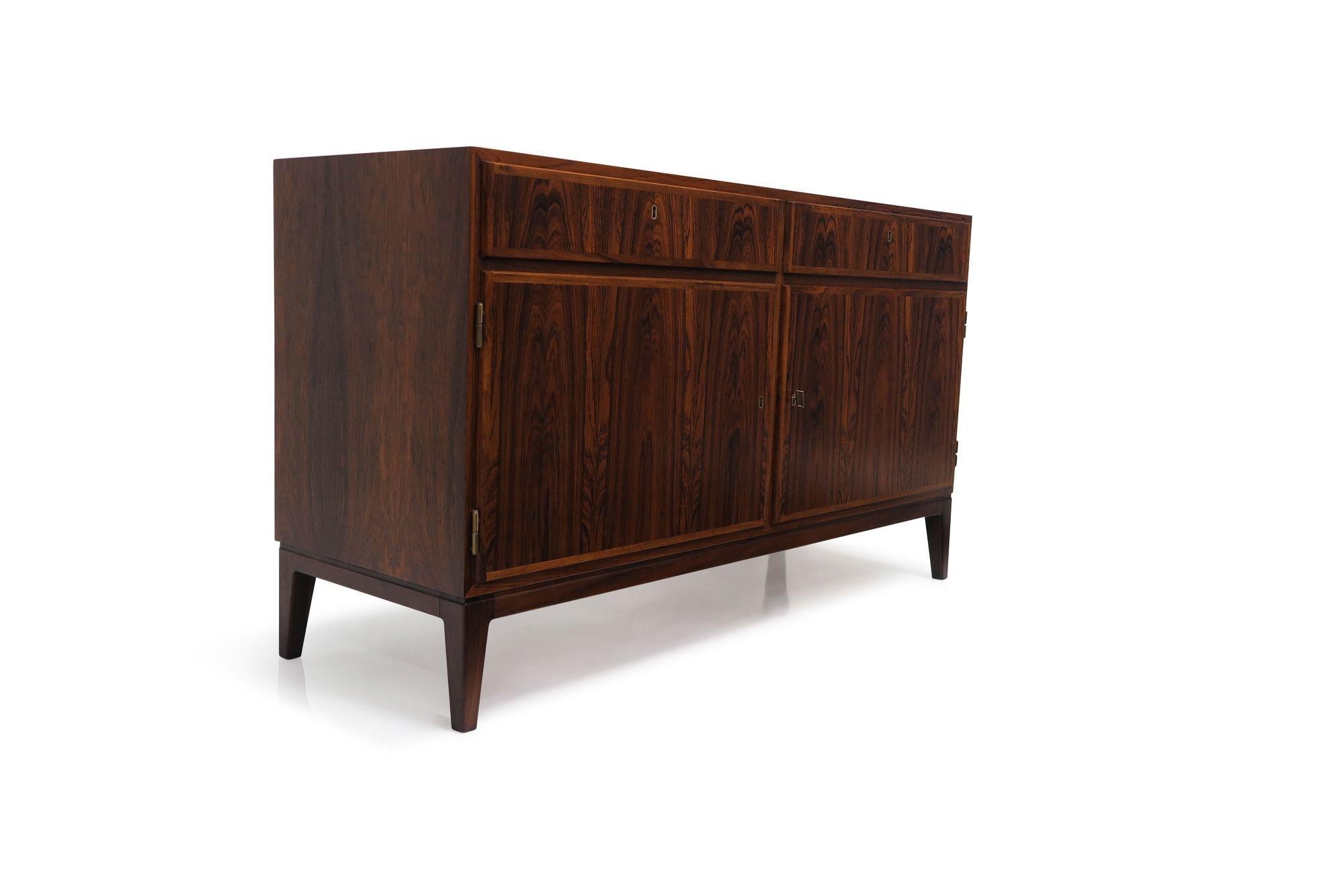 Oiled Mid-century Kai Winding Danish Rosewood Cabinet For Sale