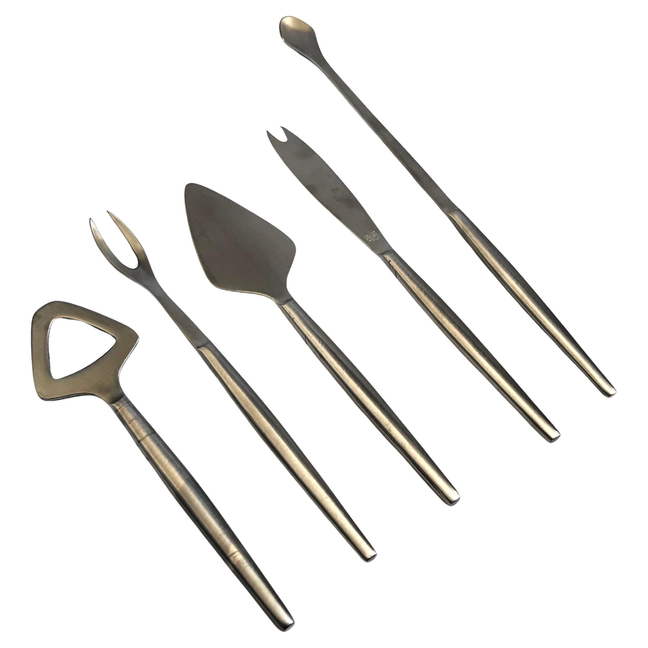 Set d'outils de bar Kalmar Mid Century - 5 pièces - Made in Italy en vente