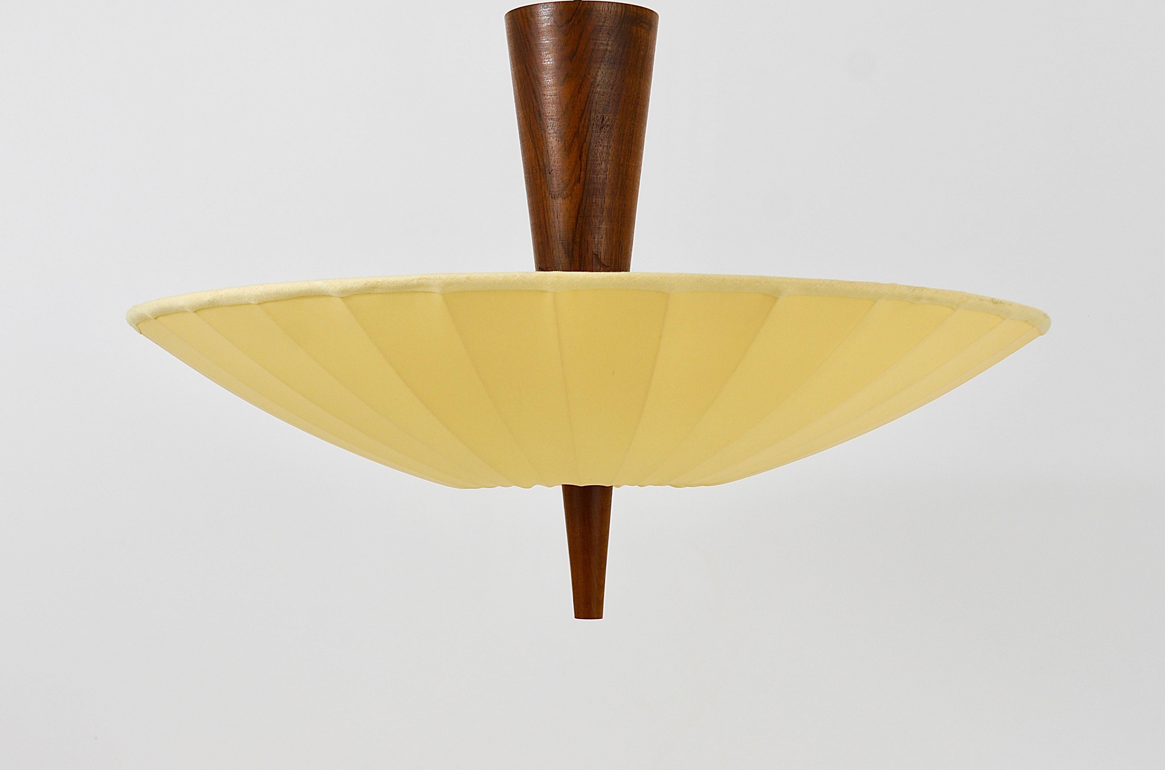 Austrian Midcentury Kalmar Dorn Ceiling Lamp Flush Mount Uplight, Austria, 1950s