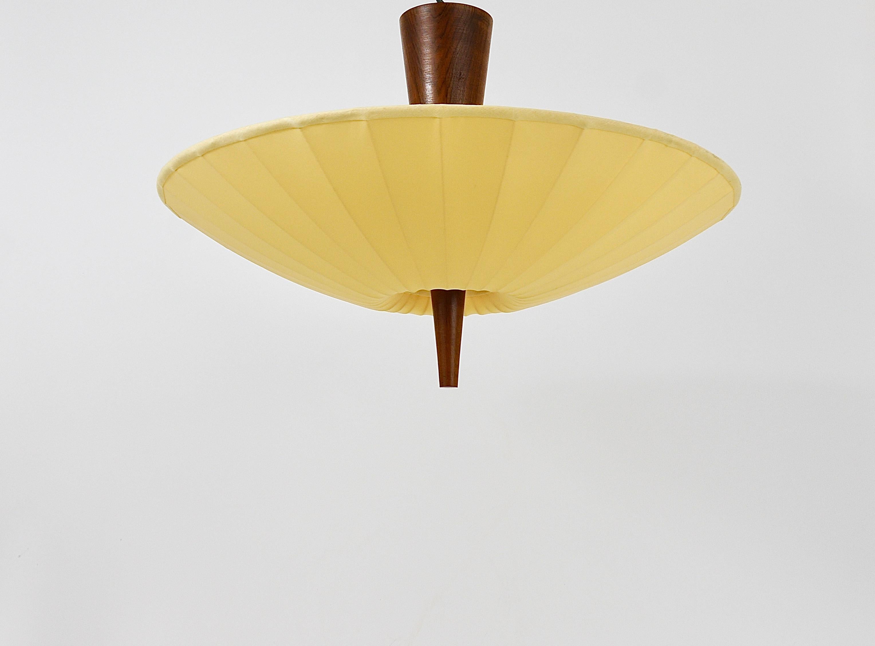 Midcentury Kalmar Dorn Ceiling Lamp Flush Mount Uplight, Austria, 1950s 1