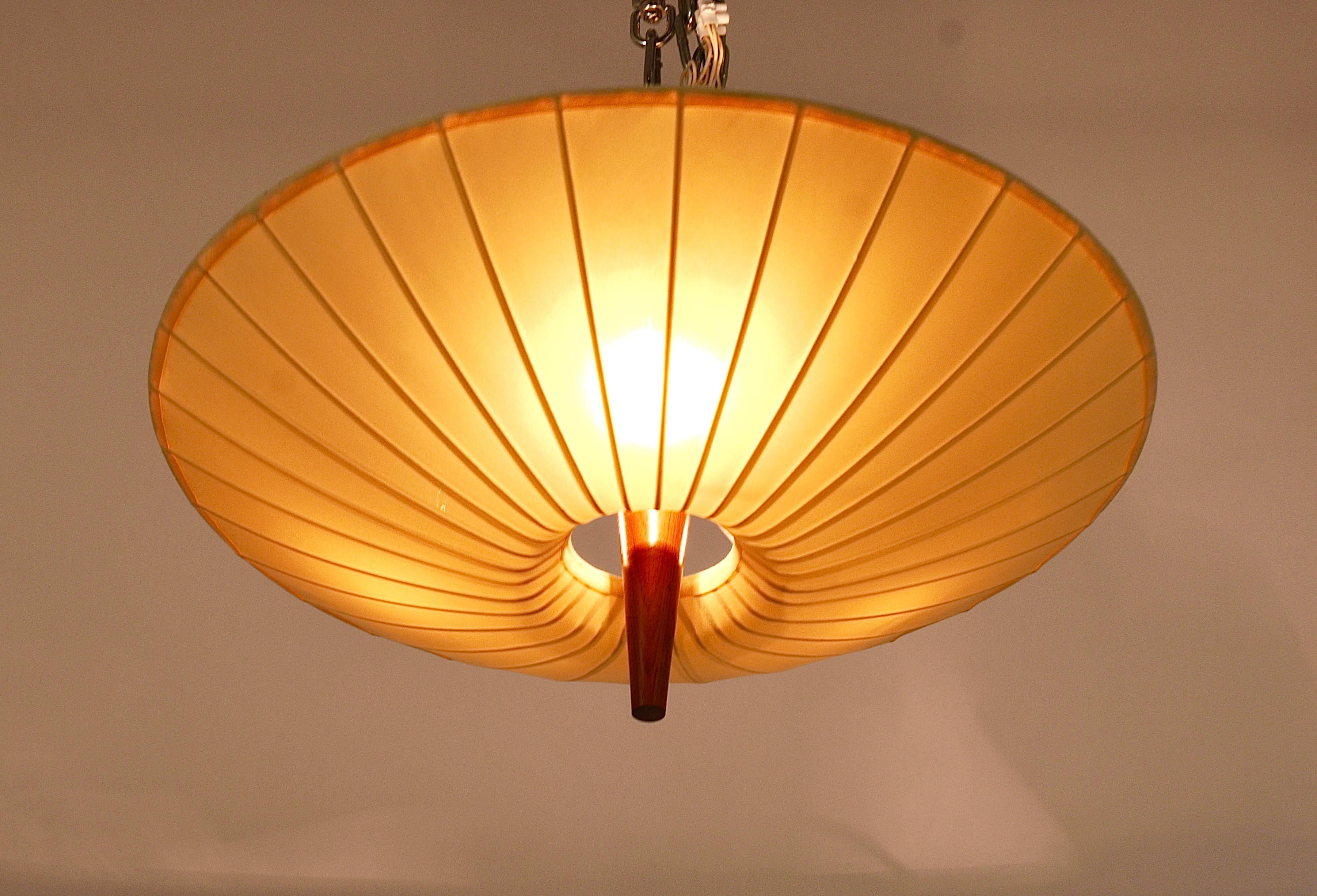 Midcentury Kalmar Dorn Ceiling Lamp Flush Mount Uplight, Austria, 1950s 2