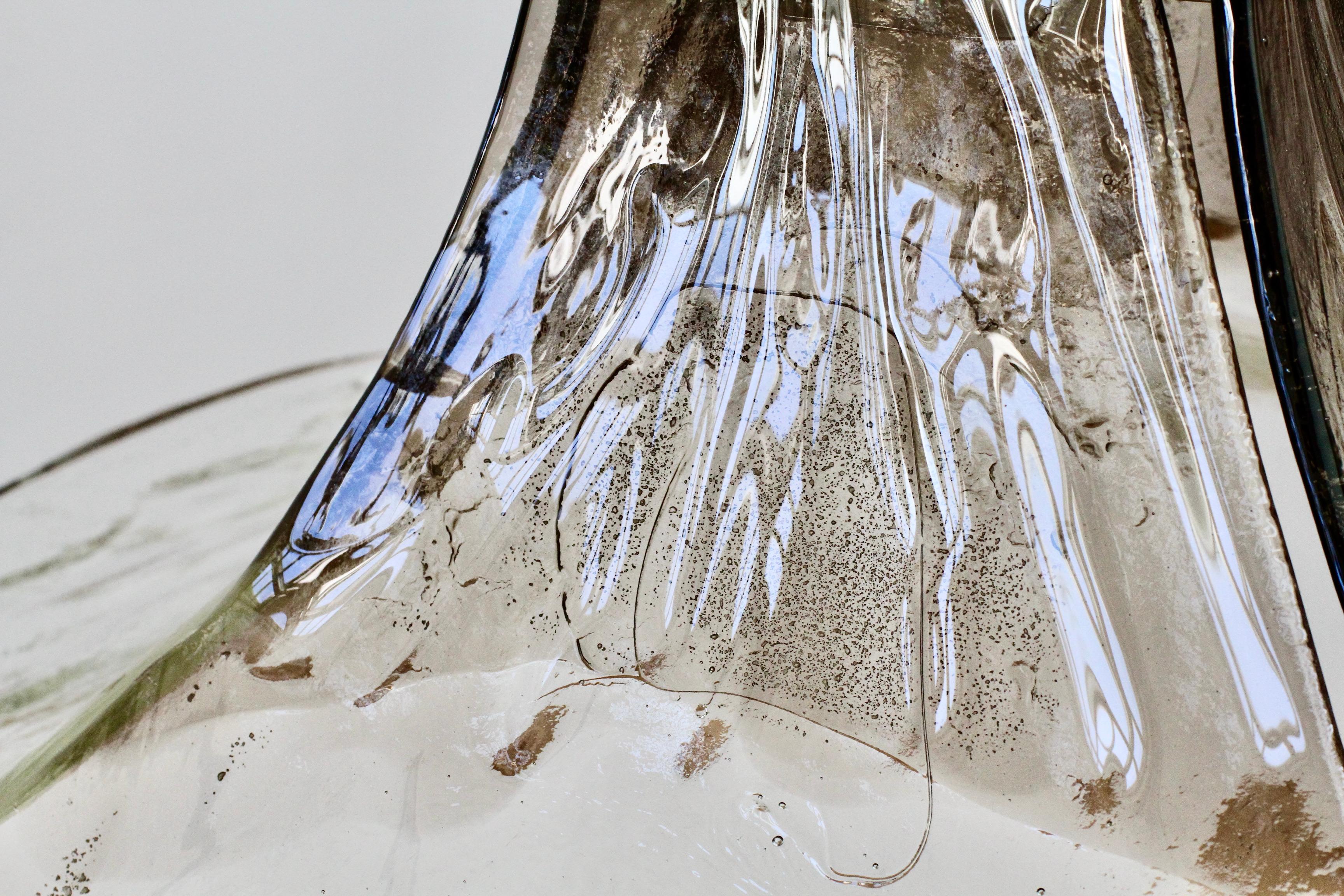 Mid-Century Kalmar 'Flower' Petals Mazzega Murano Glass Pendant Light For Sale 7