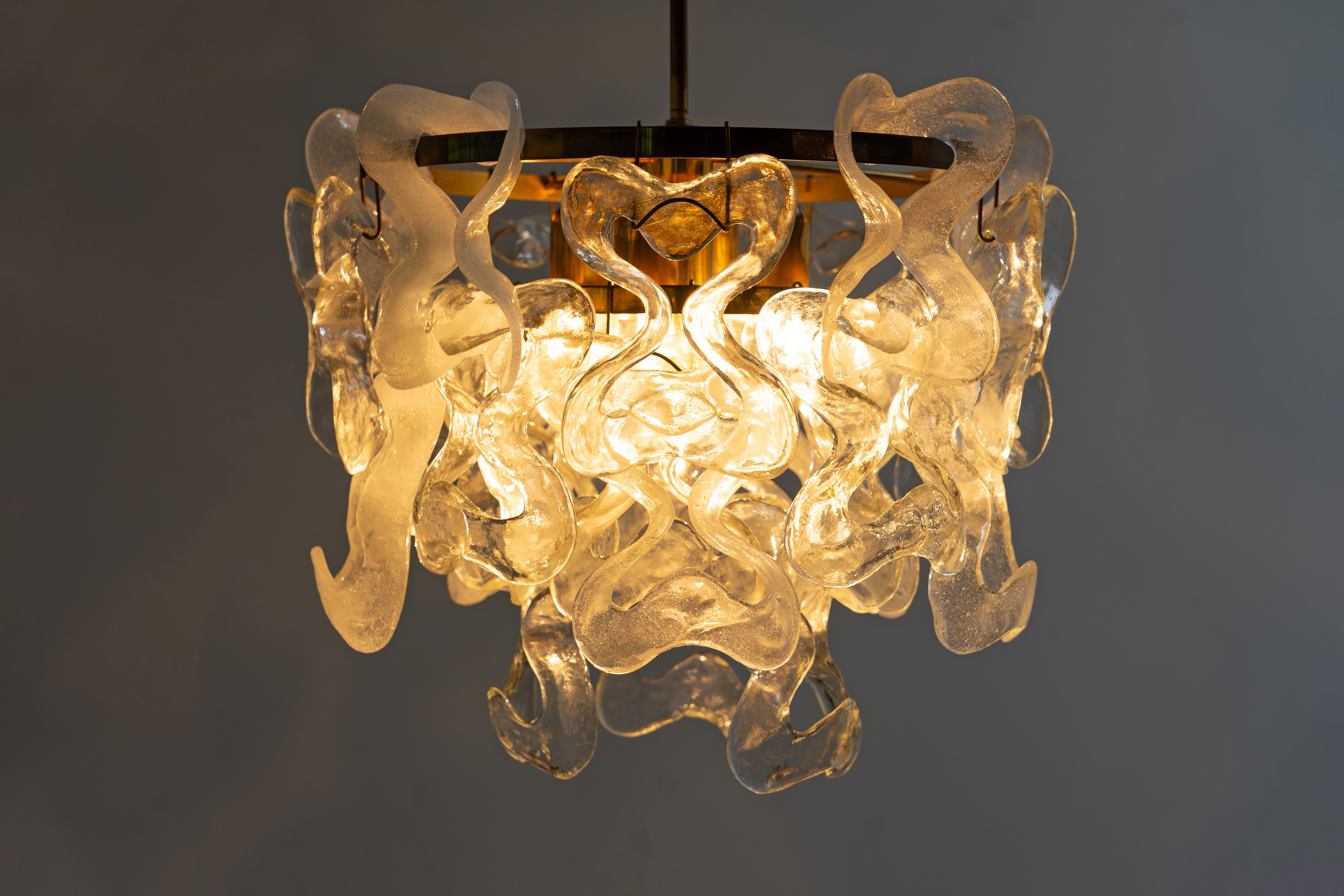 Hollywood Regency Lampadario di metà secolo Kalmar Leuchten - 