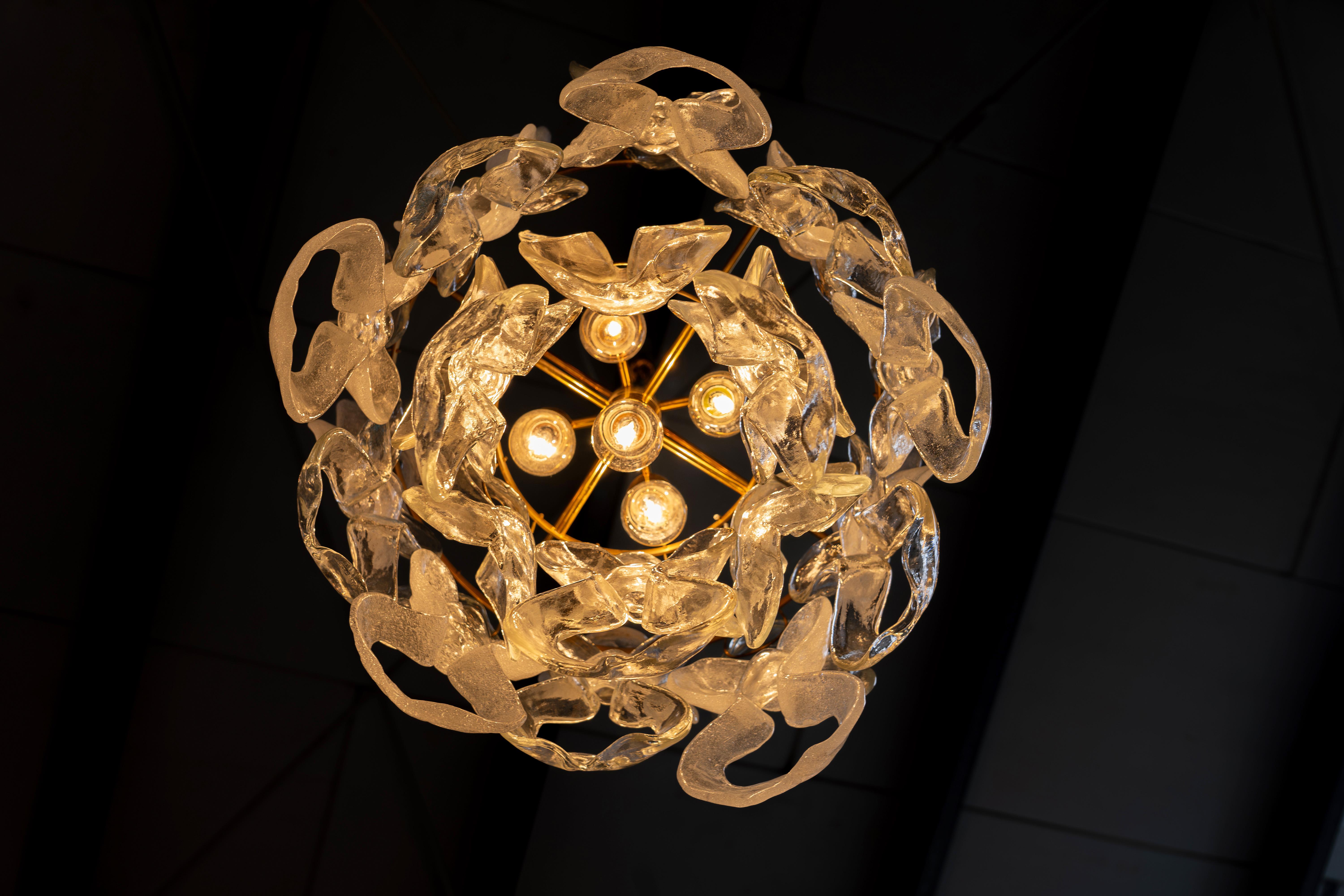 XX secolo Lampadario di metà secolo Kalmar Leuchten - 