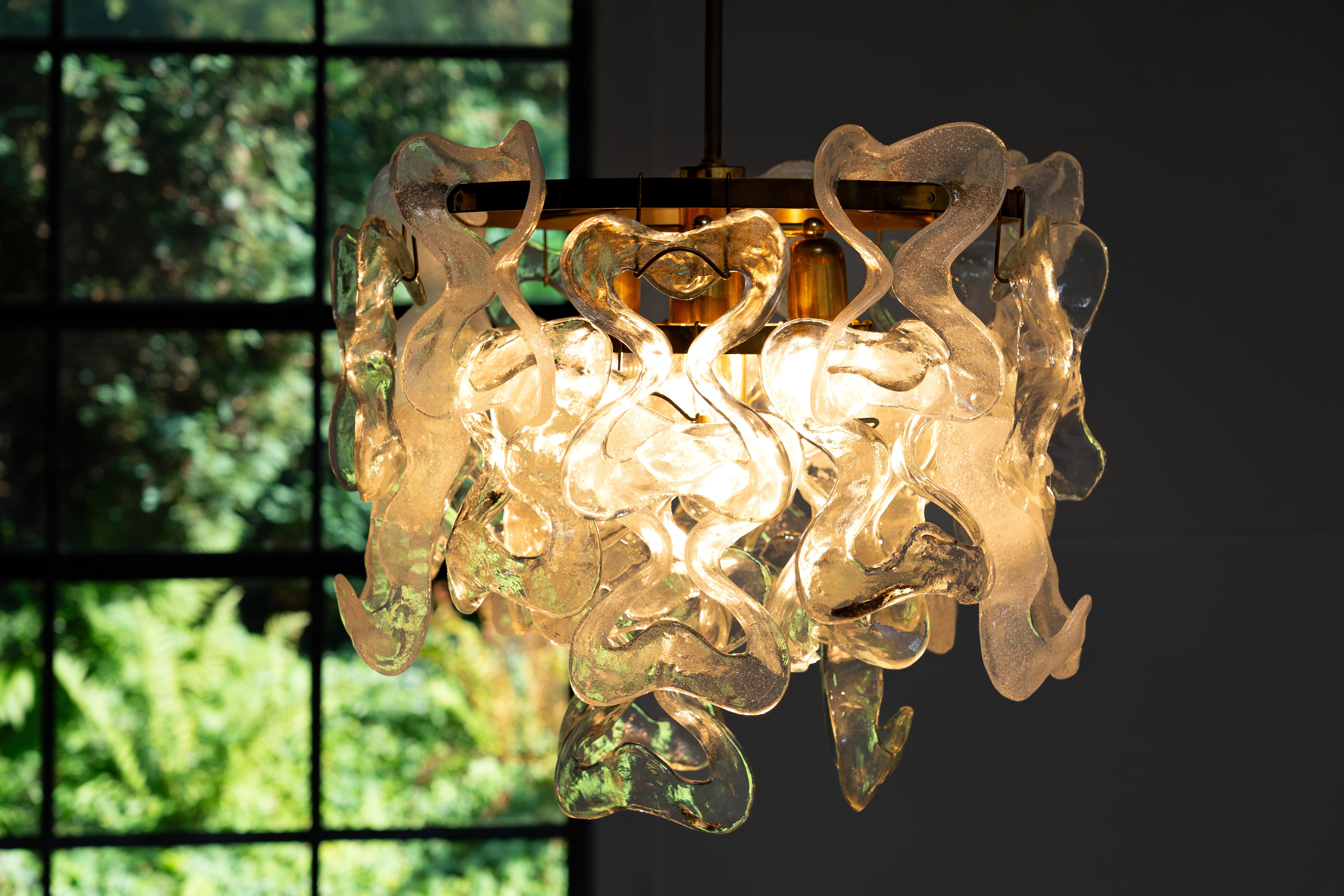 Ottone Lampadario di metà secolo Kalmar Leuchten - 