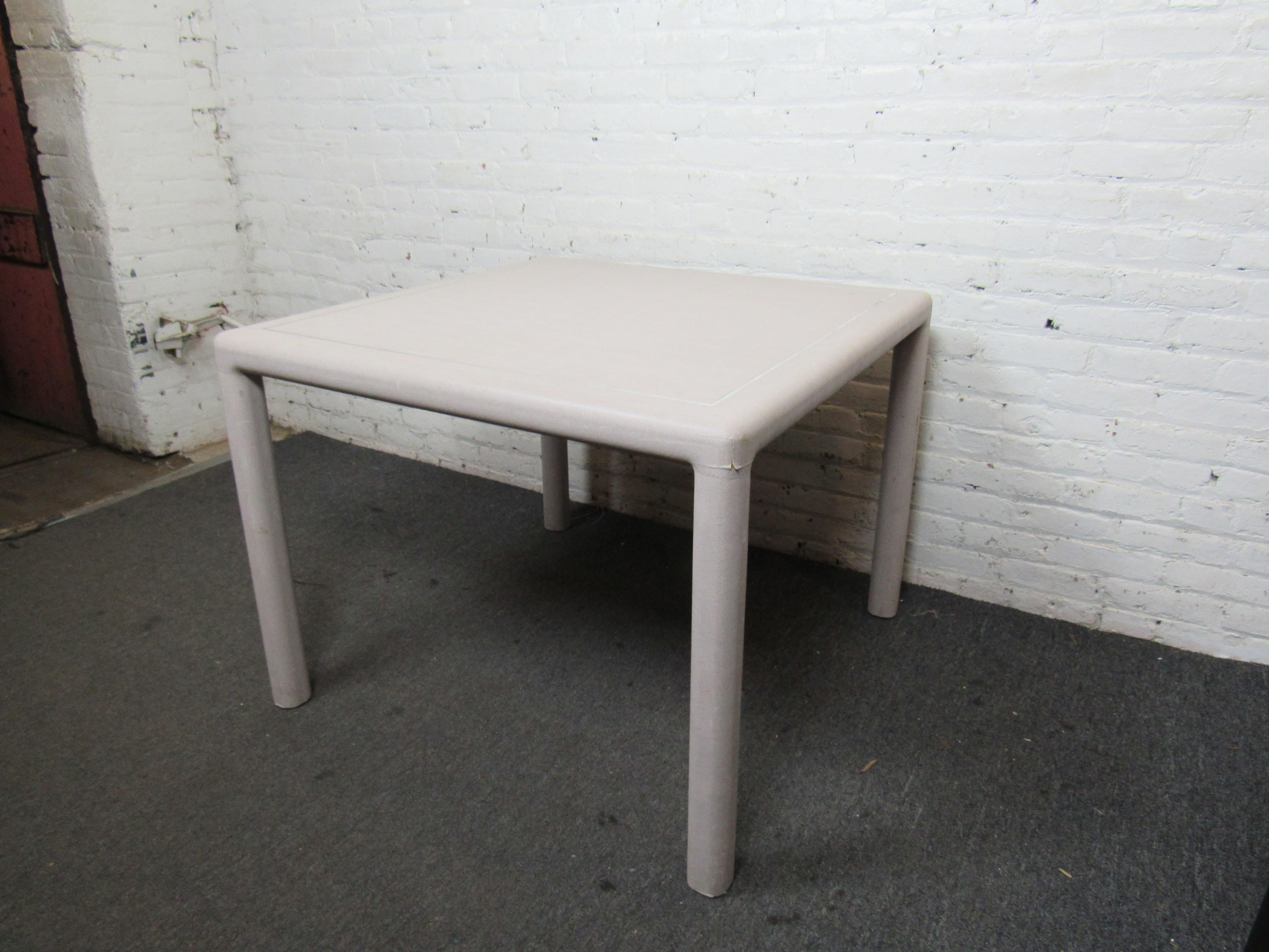 Mid-Century Modern Mid-Century Karl Springer Style Table For Sale
