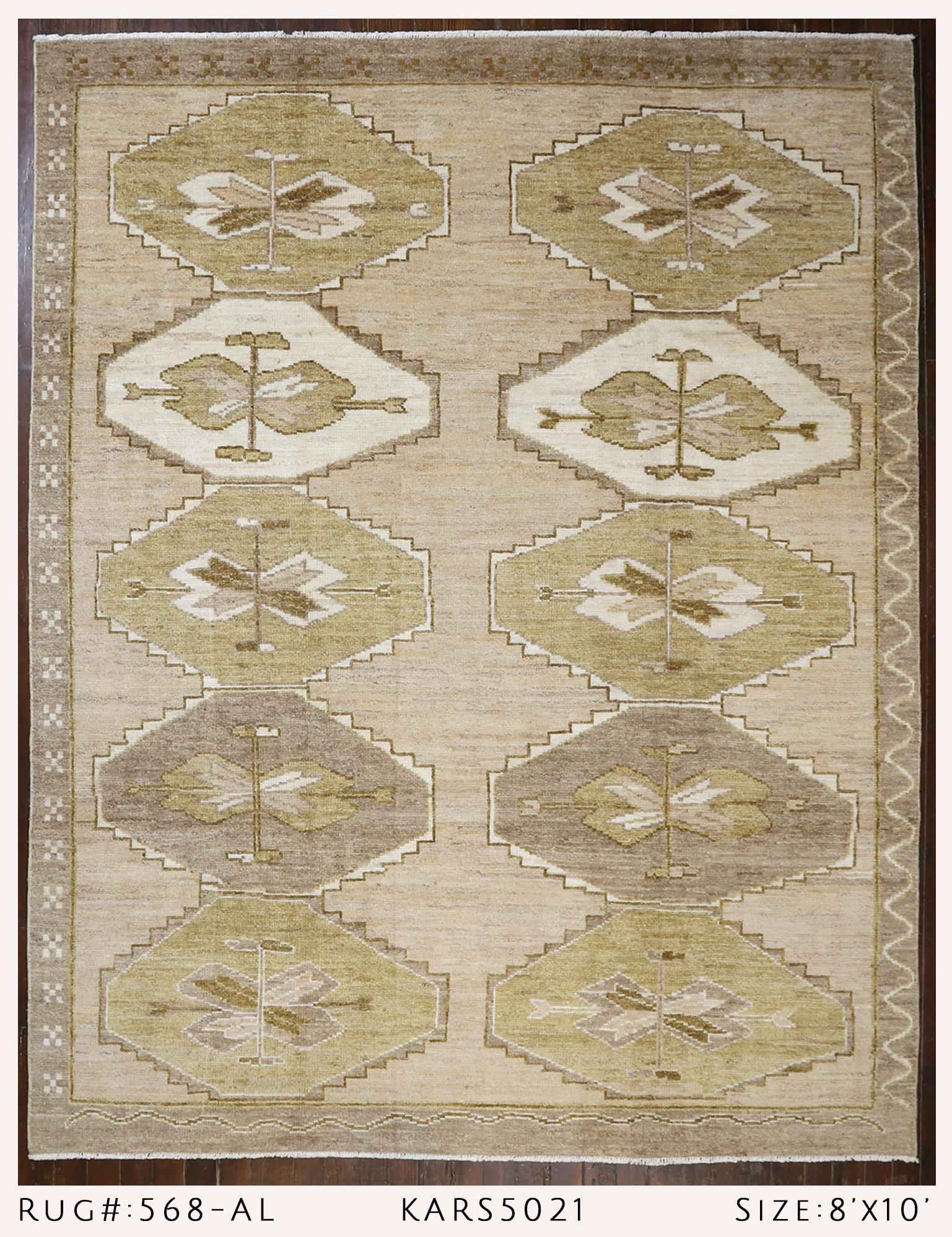 Hand-Knotted Mid Century Kars For Sale