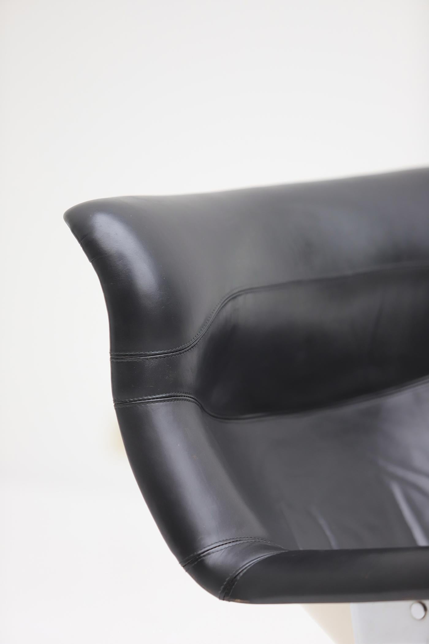 Mid-Century Modern Mid-century 'Karuselli' Lounge Chair by Yrjö Kukkapuro for Avarte Finland, 1960s For Sale