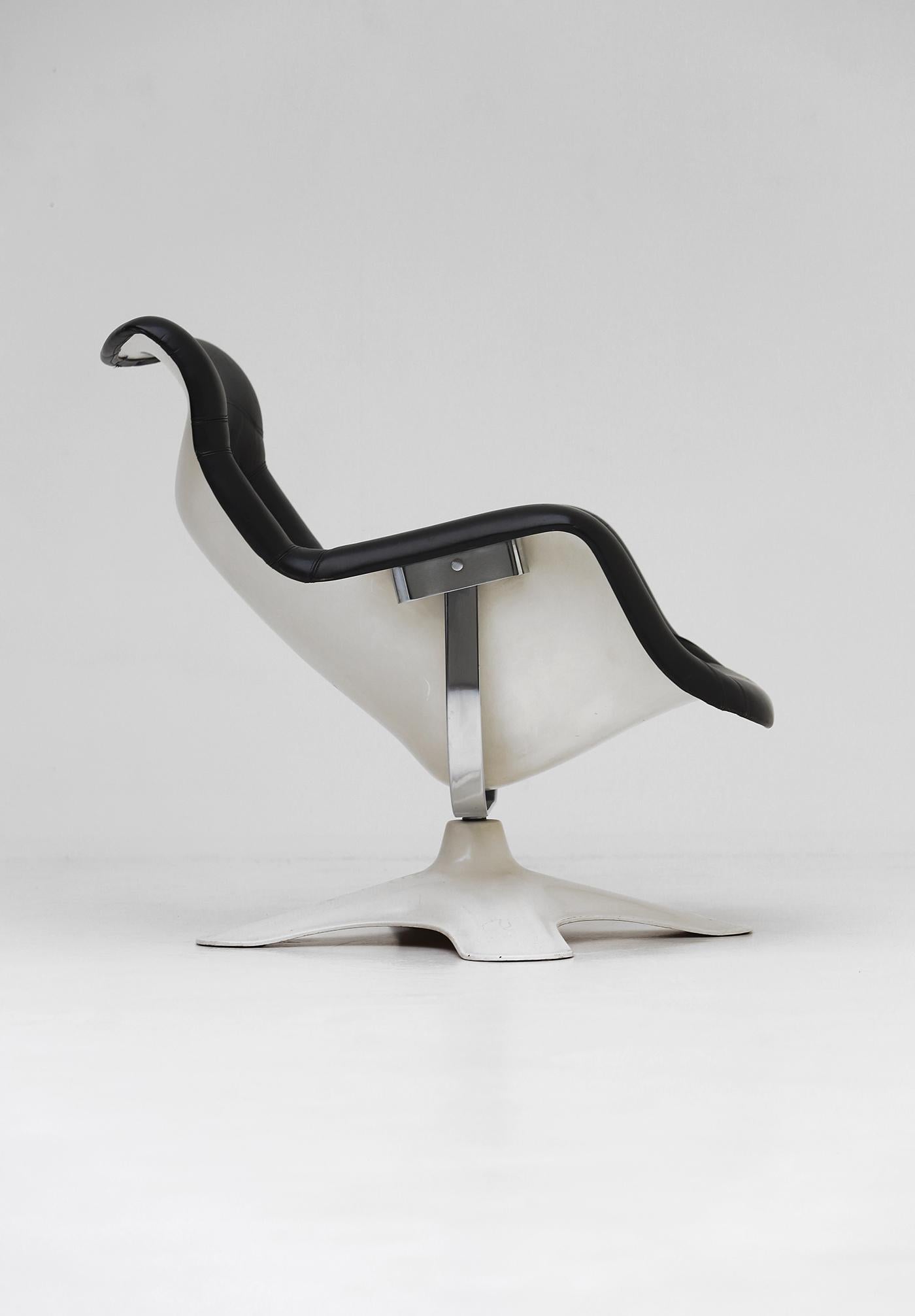 Mid-century 'Karuselli' Lounge Chair by Yrjö Kukkapuro for Avarte Finland, 1960s In Good Condition For Sale In Antwerpen, Antwerp