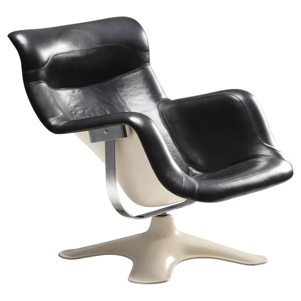 Mid-century 'Karuselli' Lounge Chair by Yrjö Kukkapuro for Avarte Finland, 1960s