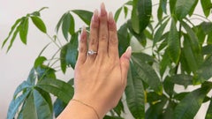 Mid Century Keepsake GIA 1.50 Asscher Cut Diamond Platinum Ring