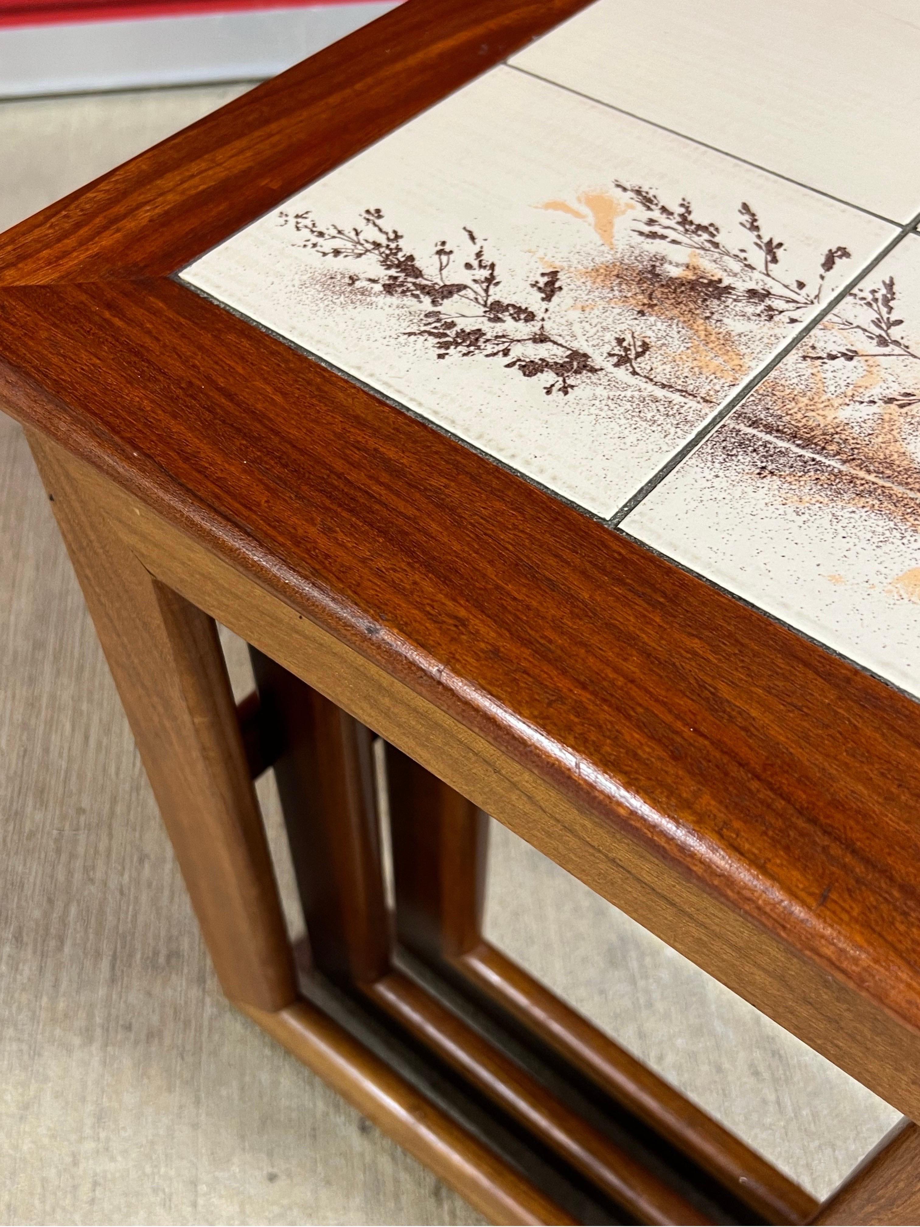 Mid Century Keith Eatwell Tiled Nesting Tables - Set of 3 For Sale 6