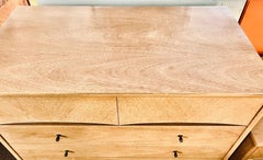 Mid-Century Kent Coffey Debonaire Bleached Mahogany Tall Chest Dresser