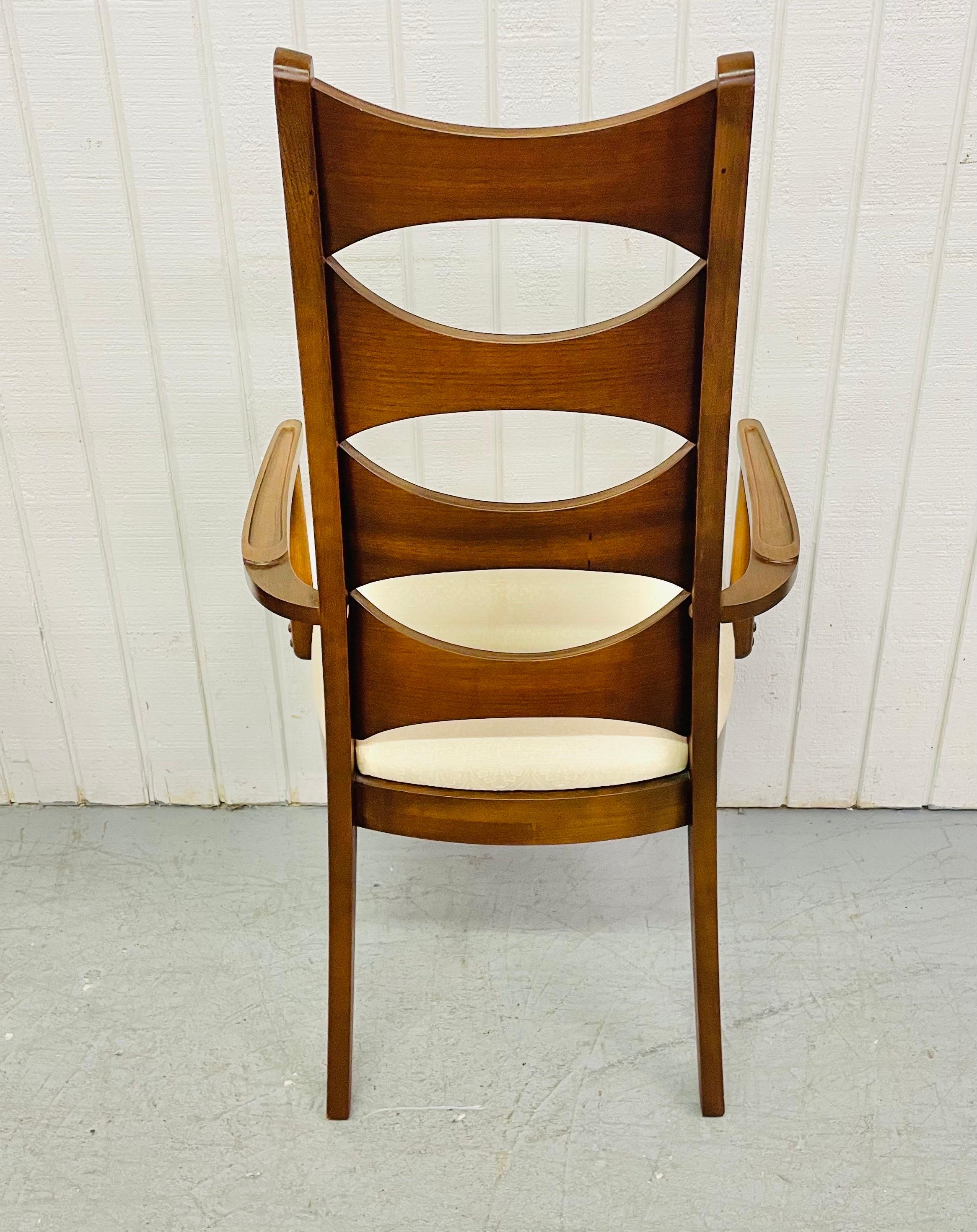 Mid-Century Modern Mid-Century Kent Coffey Perspecta Cats-Eye Walnut Dining Chairs, Set of 6