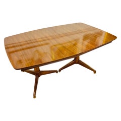 Table à manger Kent Coffey Perspecta en noyer, milieu du siècle dernier