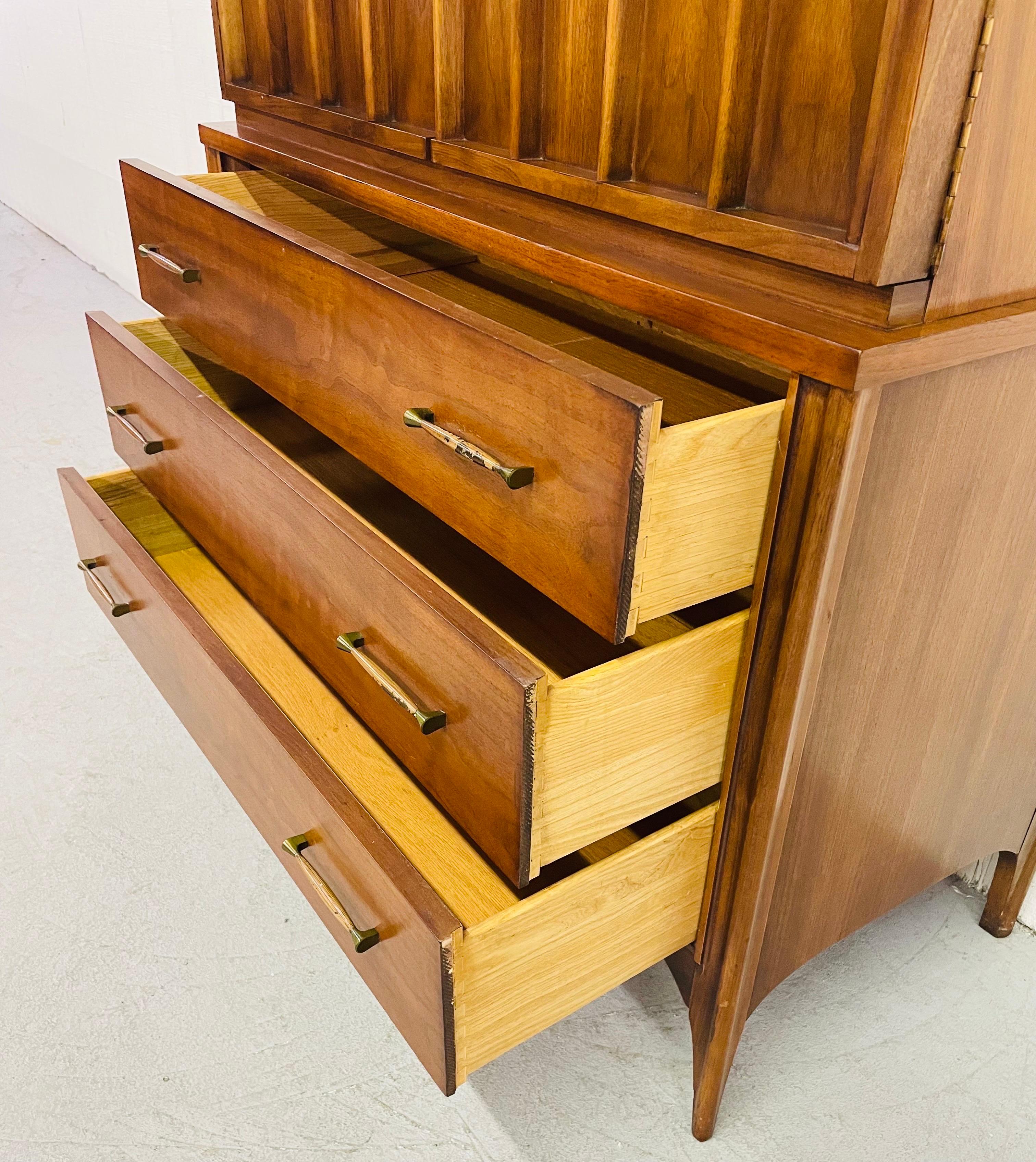 Mid-Century Kent Coffey Perspecta Walnut Gentlemen’s Chest 4