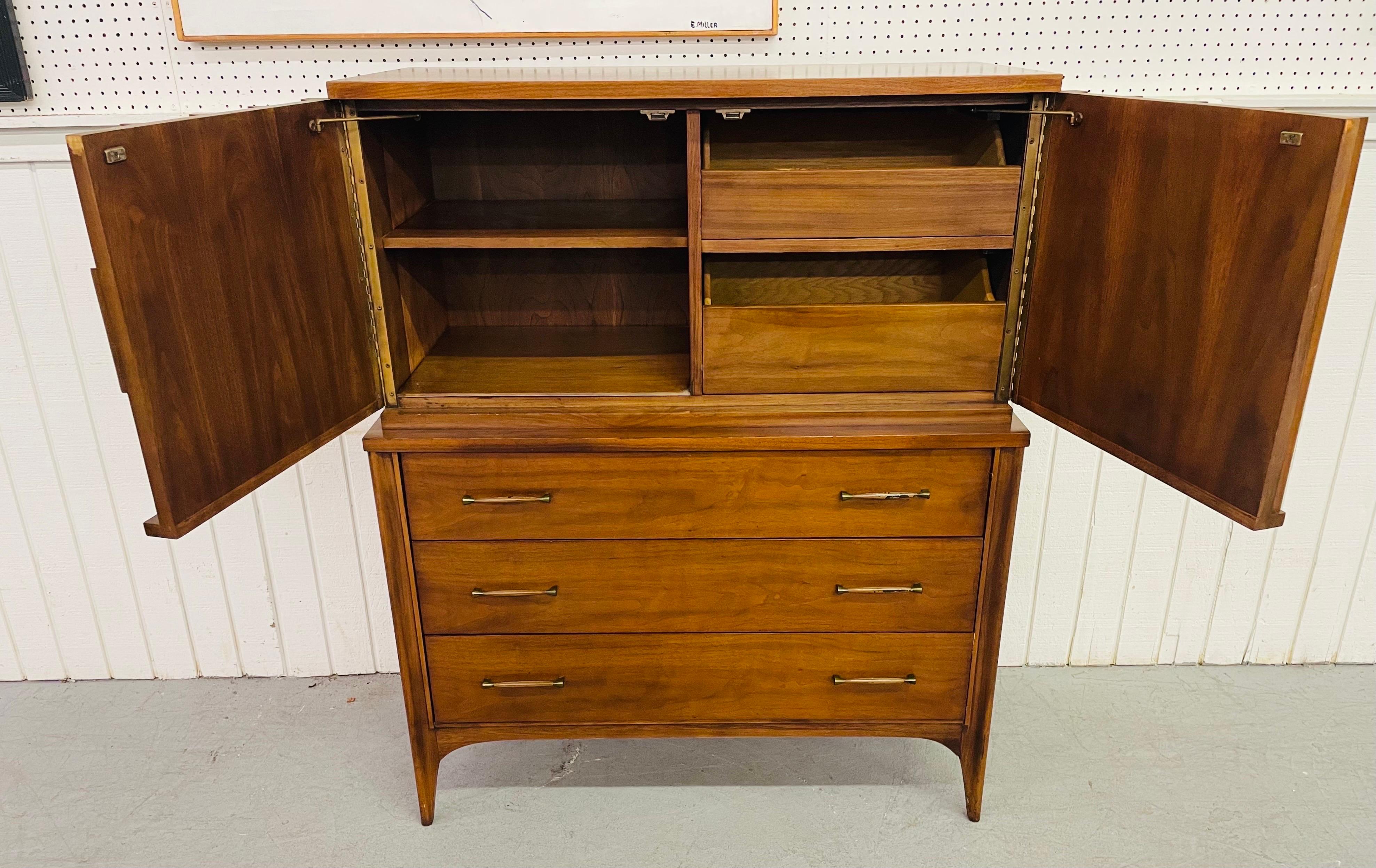 Mid-Century Kent Coffey Perspecta Walnut Gentlemen’s Chest 2