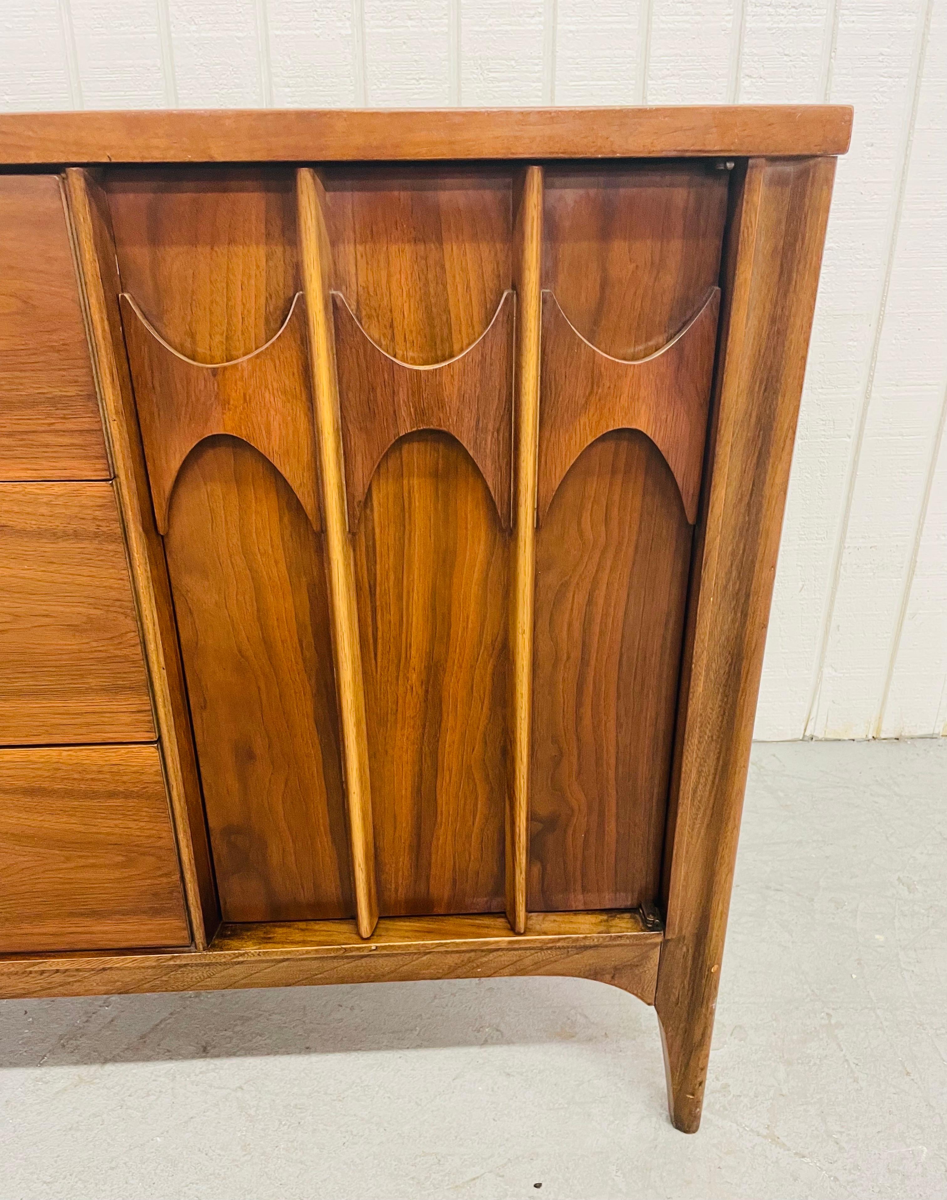 Mid-Century Kent Coffey Perspecta Walnut Triple Dresser 5