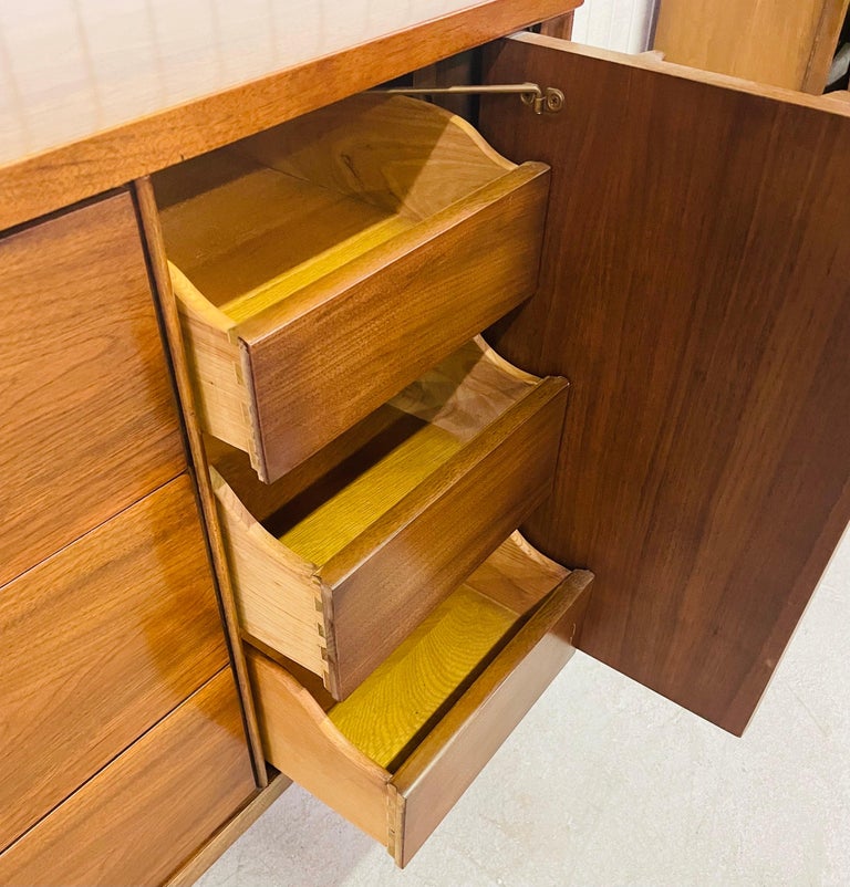 Mid-Century Kent Coffey Perspecta Walnut Triple Dresser 7