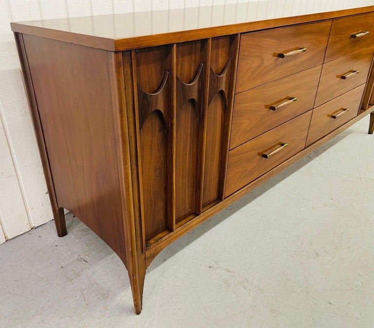 Mid-Century Modern Mid-Century Kent Coffey Perspecta Walnut Triple Dresser