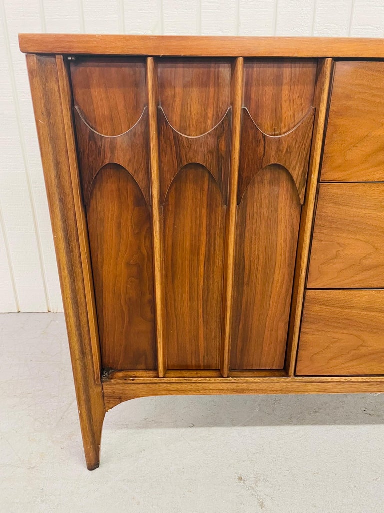 Mid-Century Kent Coffey Perspecta Walnut Triple Dresser 1