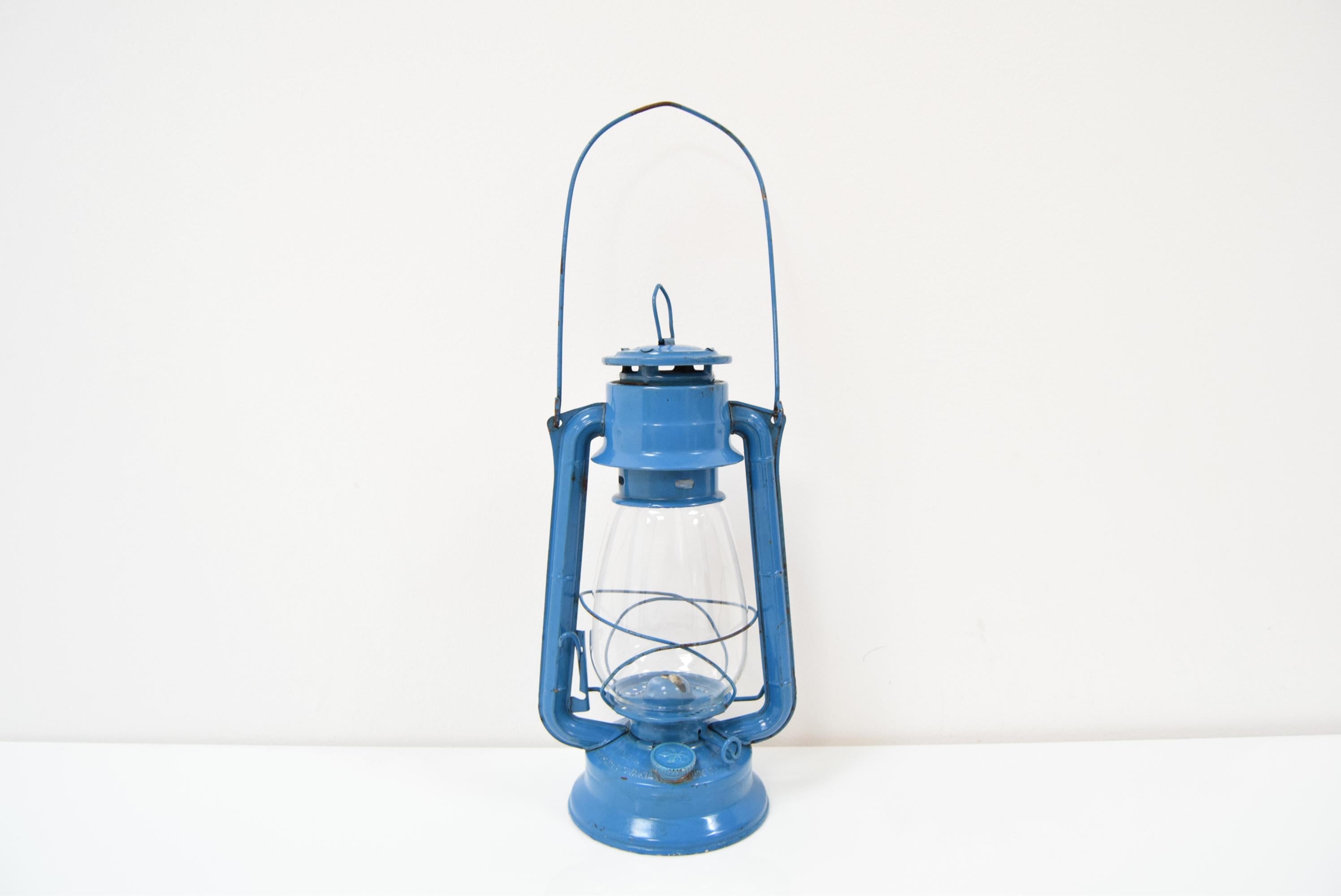 Mid-Century Kerosene Lamp, Meva, circa 1960's In Fair Condition For Sale In Praha, CZ