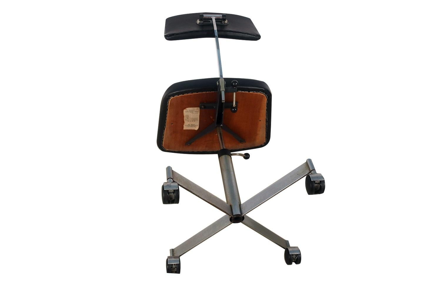 Midcentury KEVI Office Chair by Jorgen Rasmussen for KEVI For Sale 2