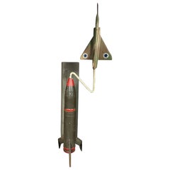 Mid-century Kfir Jet Fighter Prototype Desk Model Israeli Air Force