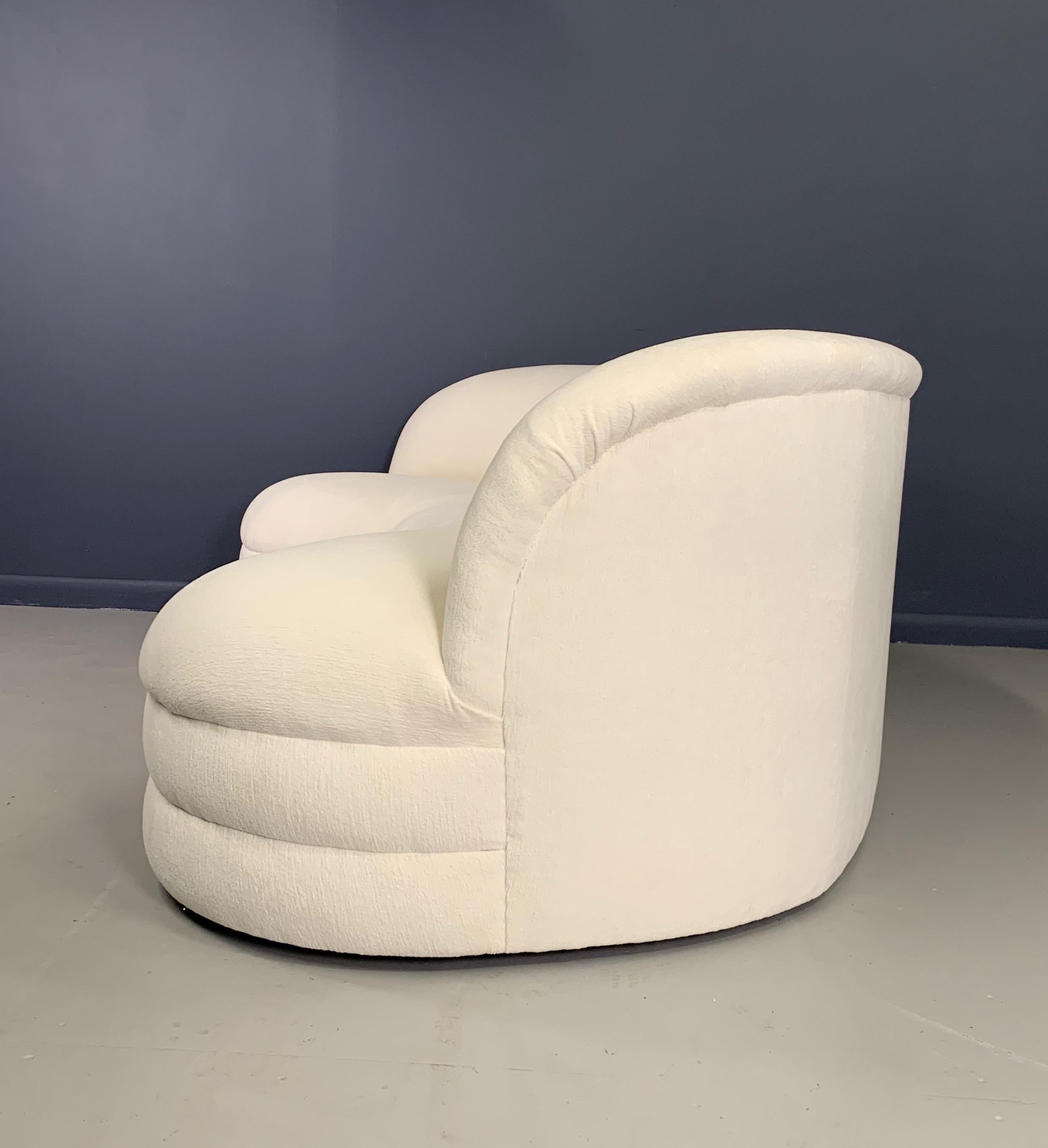 Mid Century Niere Bohne geschwungenes Sofa Weiman Stil (Polster) im Angebot