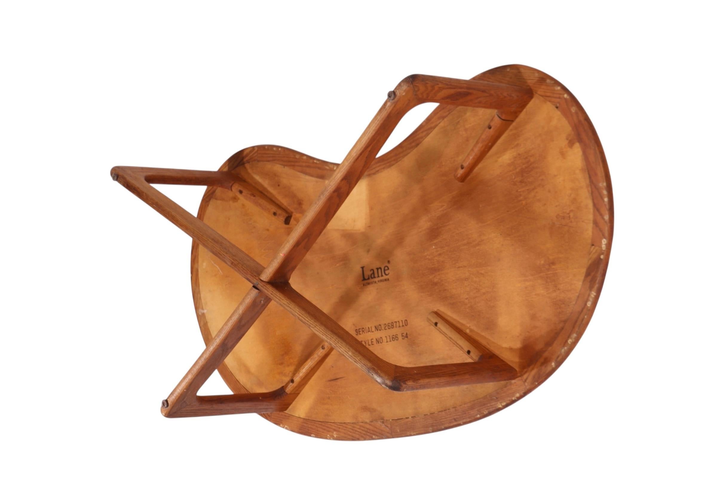 Mid-Century Modern Mid Century Kidney Bean Top Coffee Table by Perception  Lane # 1166 54 For Sale