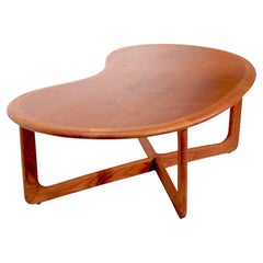 Mid Century Kidney Bean Top Coffee Table by Perception  Lane # 1166 54