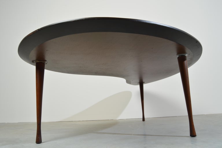 Midcentury Kidney Shaped Mosaic Coffee Table By Hohenberg Originals At 1stdibs