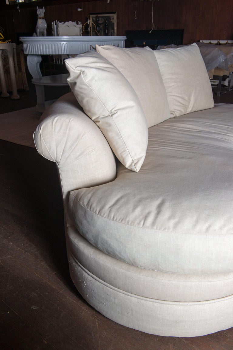 Midcentury Kidney Shaped Sofa For Sale at 1stDibs