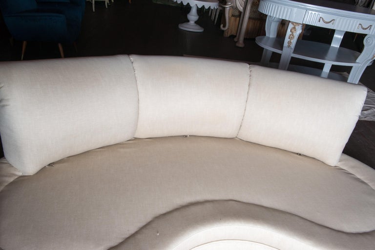 Midcentury Kidney Shaped Sofa For Sale at 1stDibs