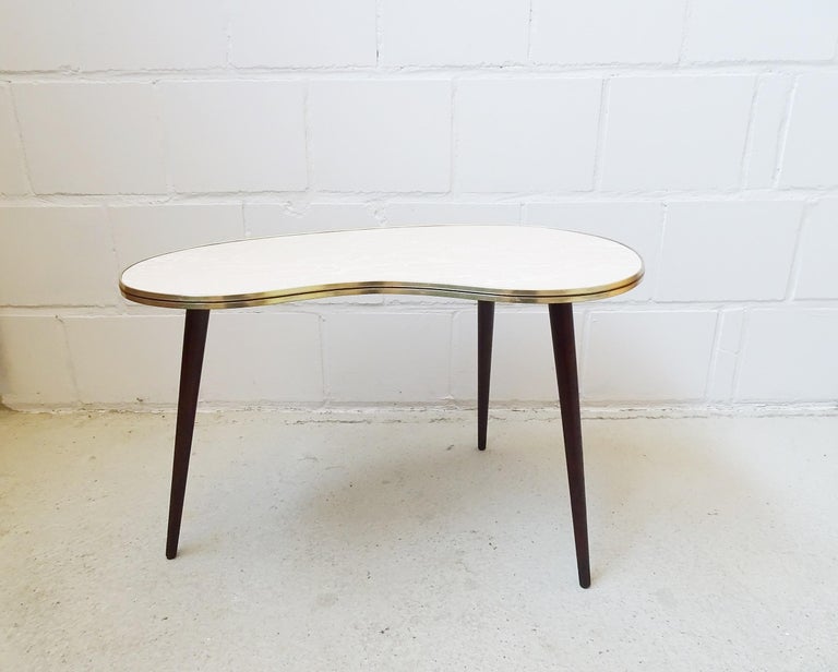 Mid-Century Kidney Table Formica, Germany 1950 For Sale at 1stDibs