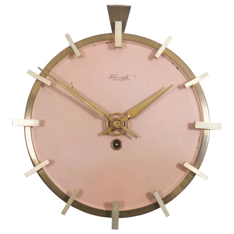 Midcentury Kienzle Wall Clockc For Sale at 1stDibs