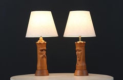 Lampade da tavolo con pezzi di scacchi King & Queen di Lighthouse Co.