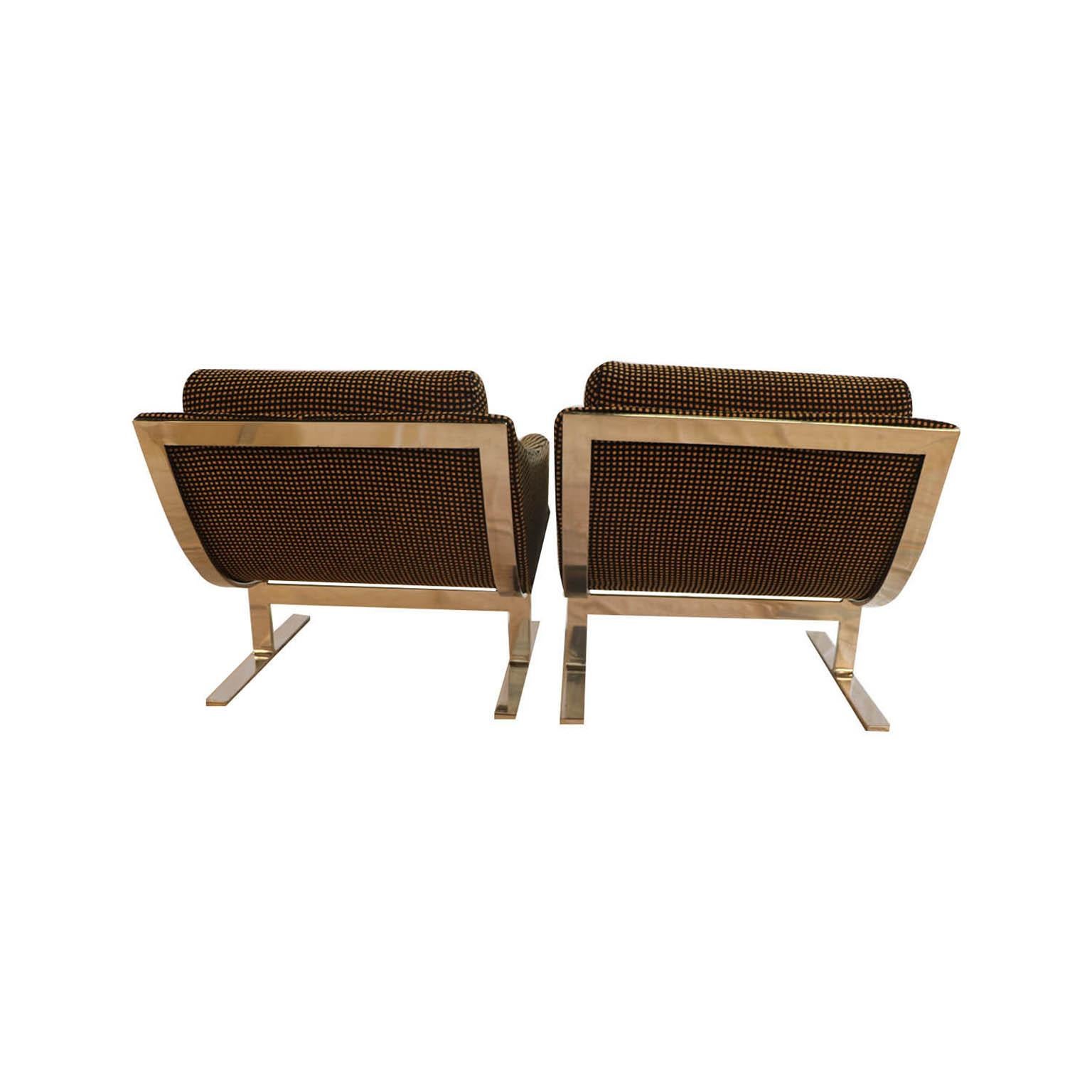 Midcentury Kipp Stewart “Arc Lounge Chairs” for Directional 1