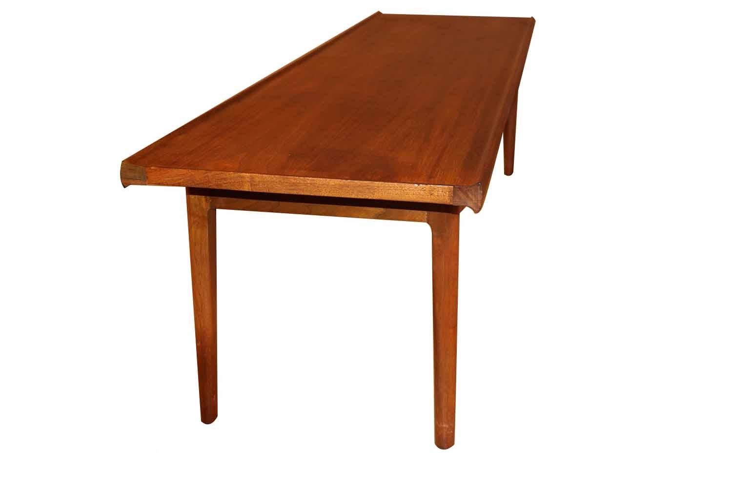 Mid-Century Modern Banc de table basse Drexel de Kipp Stewart pour Drexel du milieu du siècle dernier en vente