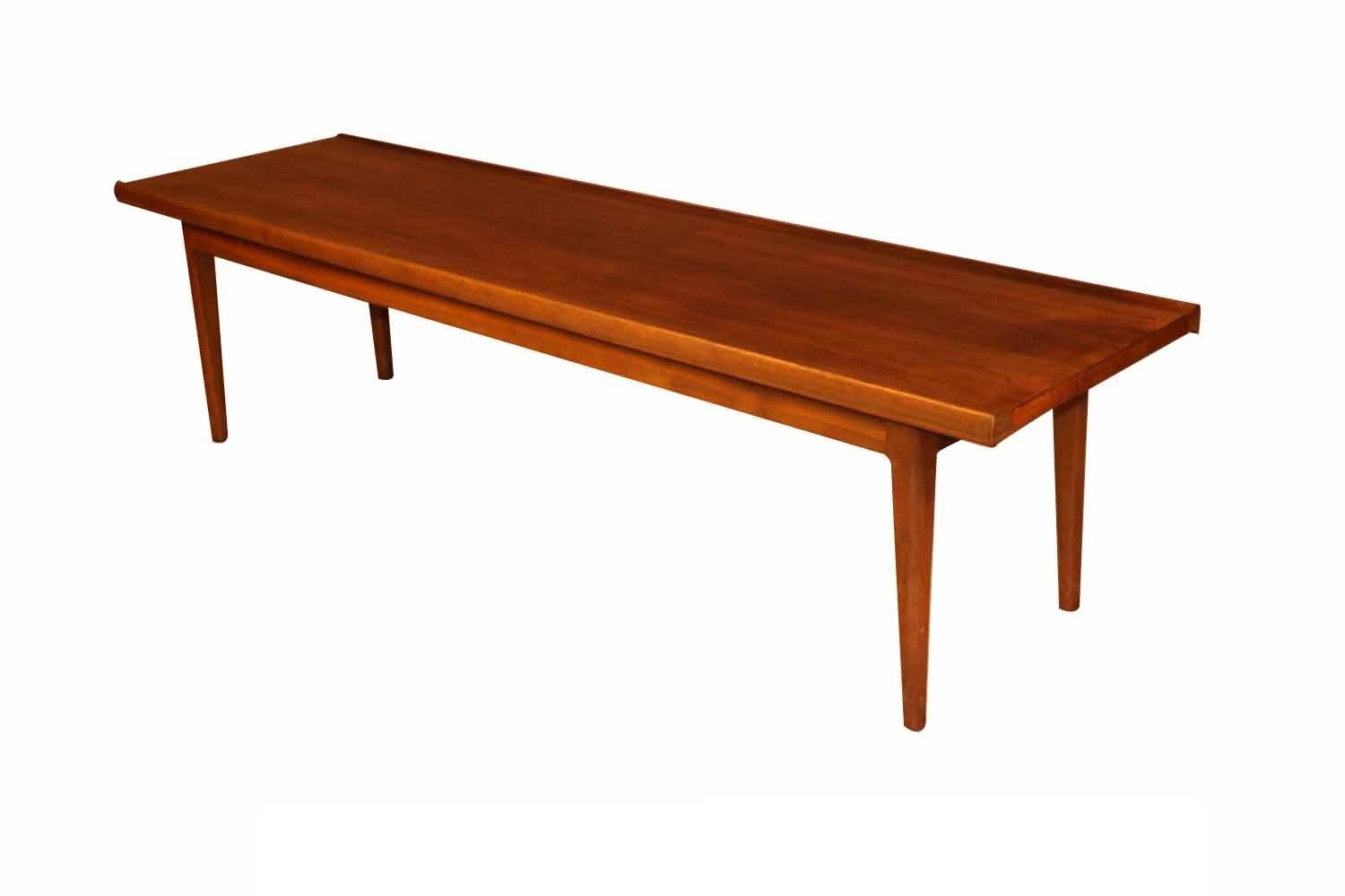 Mid Century Kipp Stewart Drexel Coffee Table Bench In Good Condition For Sale In Baltimore, MD