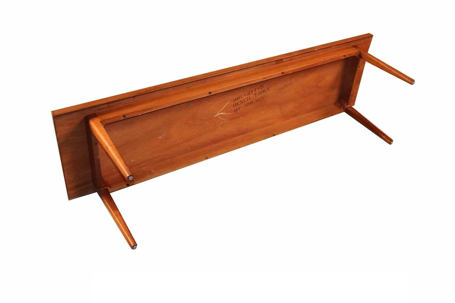 Banc de table basse Drexel de Kipp Stewart pour Drexel du milieu du siècle dernier en vente 2