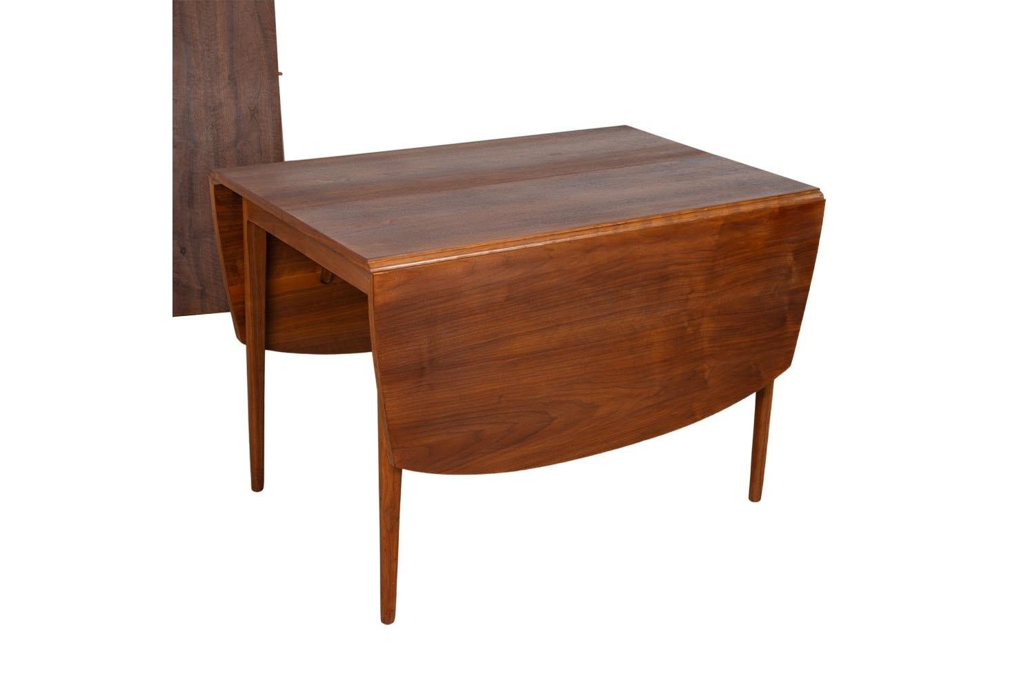 Mid-Century Modern Kipp Stewart Drexel Declaration table de salle à manger à une feuille du milieu du siècle dernier en vente