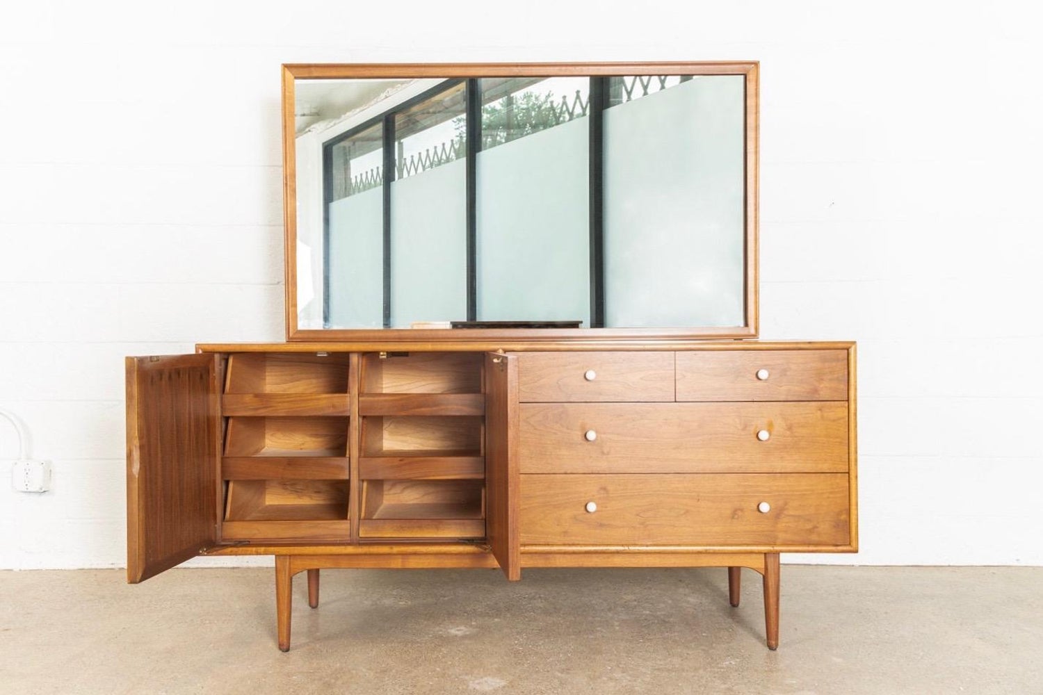 Midcentury Kipp Stewart Drexel Declaration Wood Lowboy Dresser