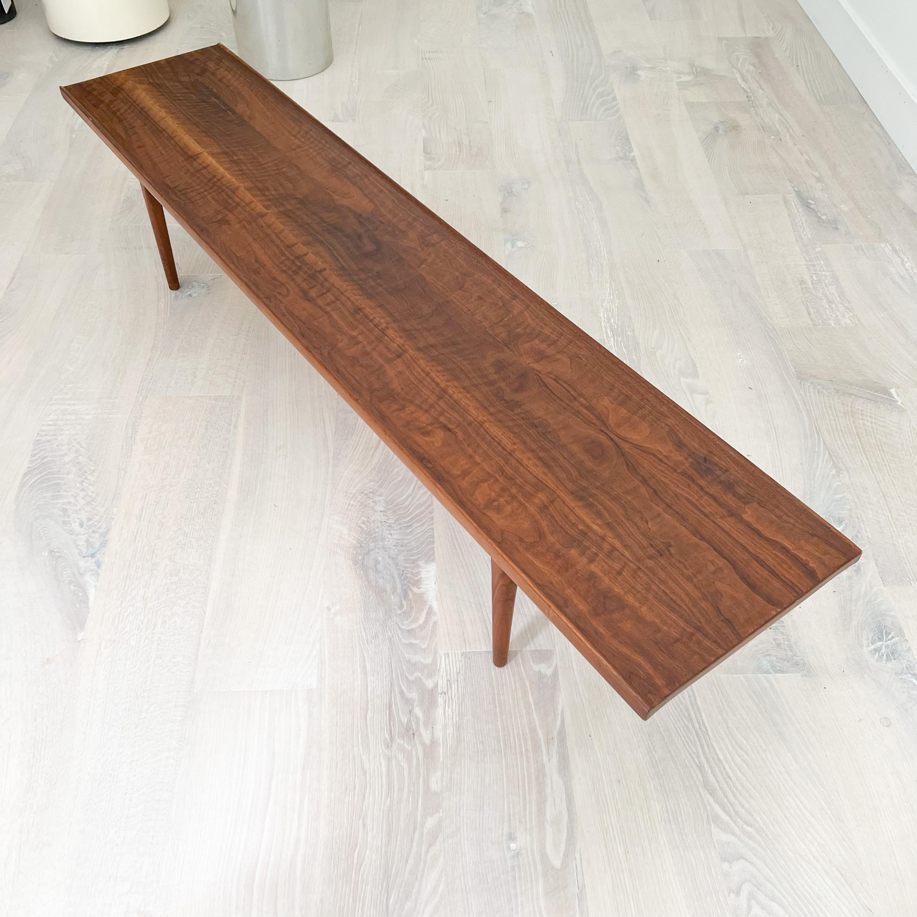 Mid-20th Century Mid Century Kipp Stewart for Drexel Declaration Walnut Long Coffee Table