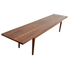 Mid Century Kipp Stewart for Drexel Declaration Walnut Long Coffee Table