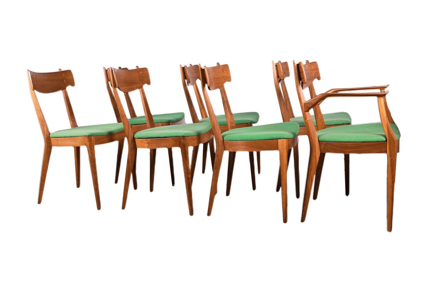Mid Century Kipp Stewart for Drexel Dining Chairs Set of 7 6