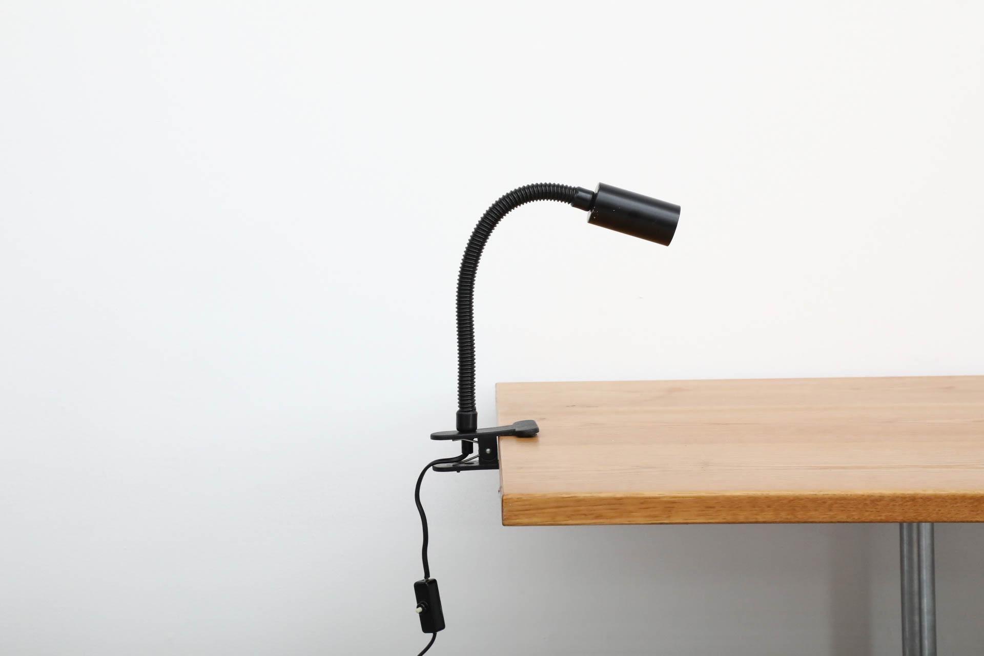 Mid-Century black Kisho Kurokawa inspired gooseneck 