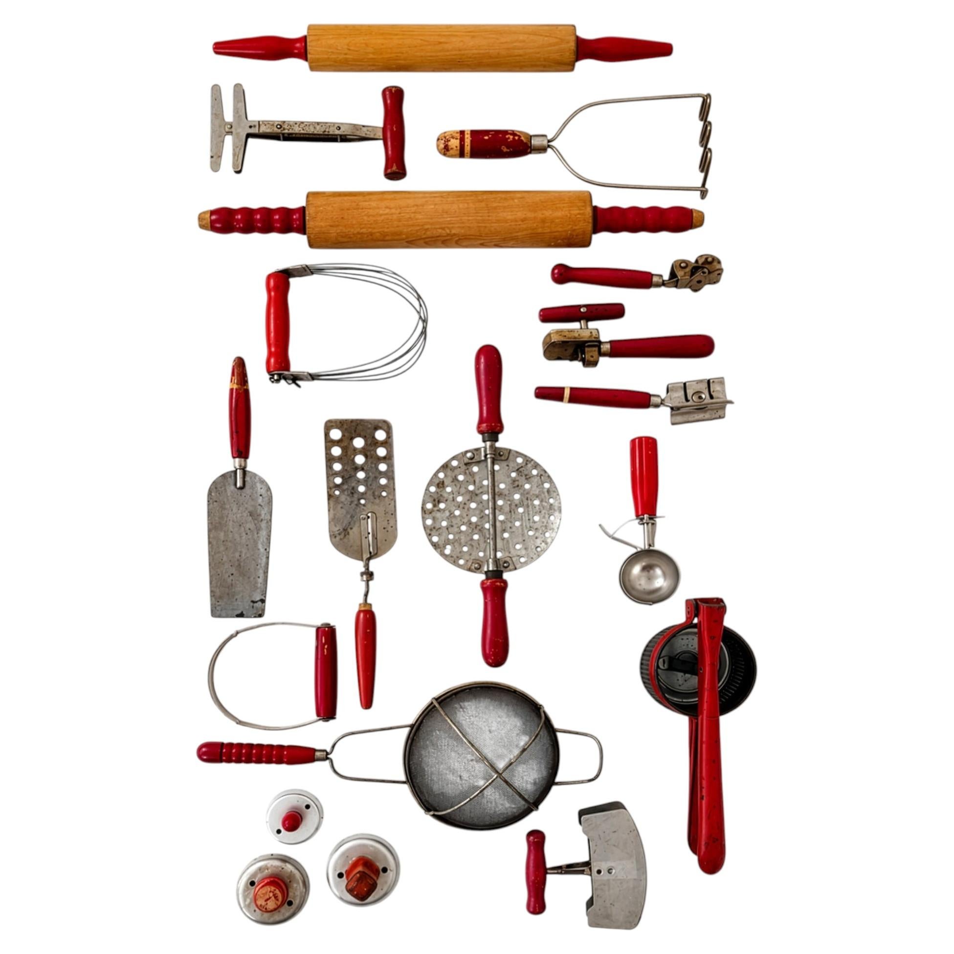 Mid-Century Modern Kitchen Utensil Wall Installation, USA, 1950 For Sale